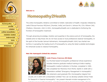 Tablet Screenshot of homeopathy2health.com